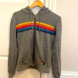 Aviator nation zip up hoodie